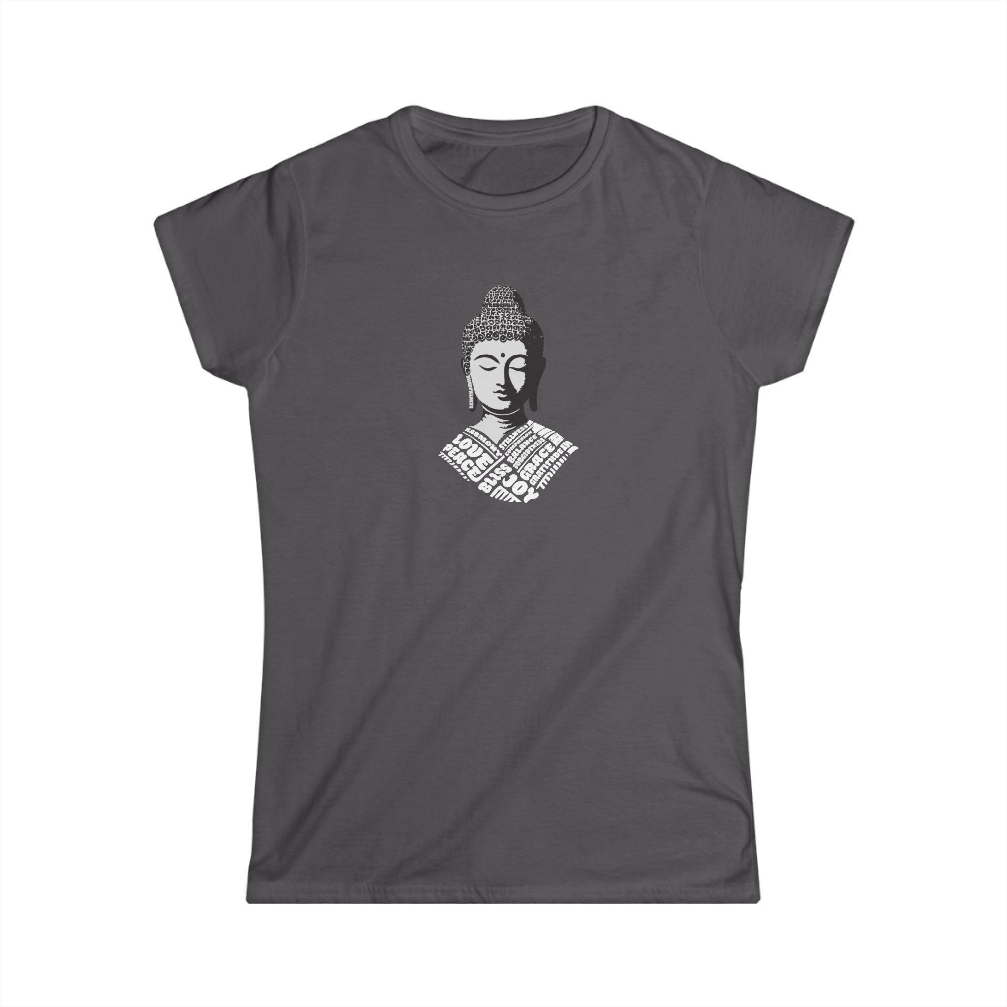 Buddha Peaceful Words (White) Women's Tee
